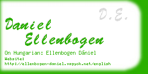 daniel ellenbogen business card